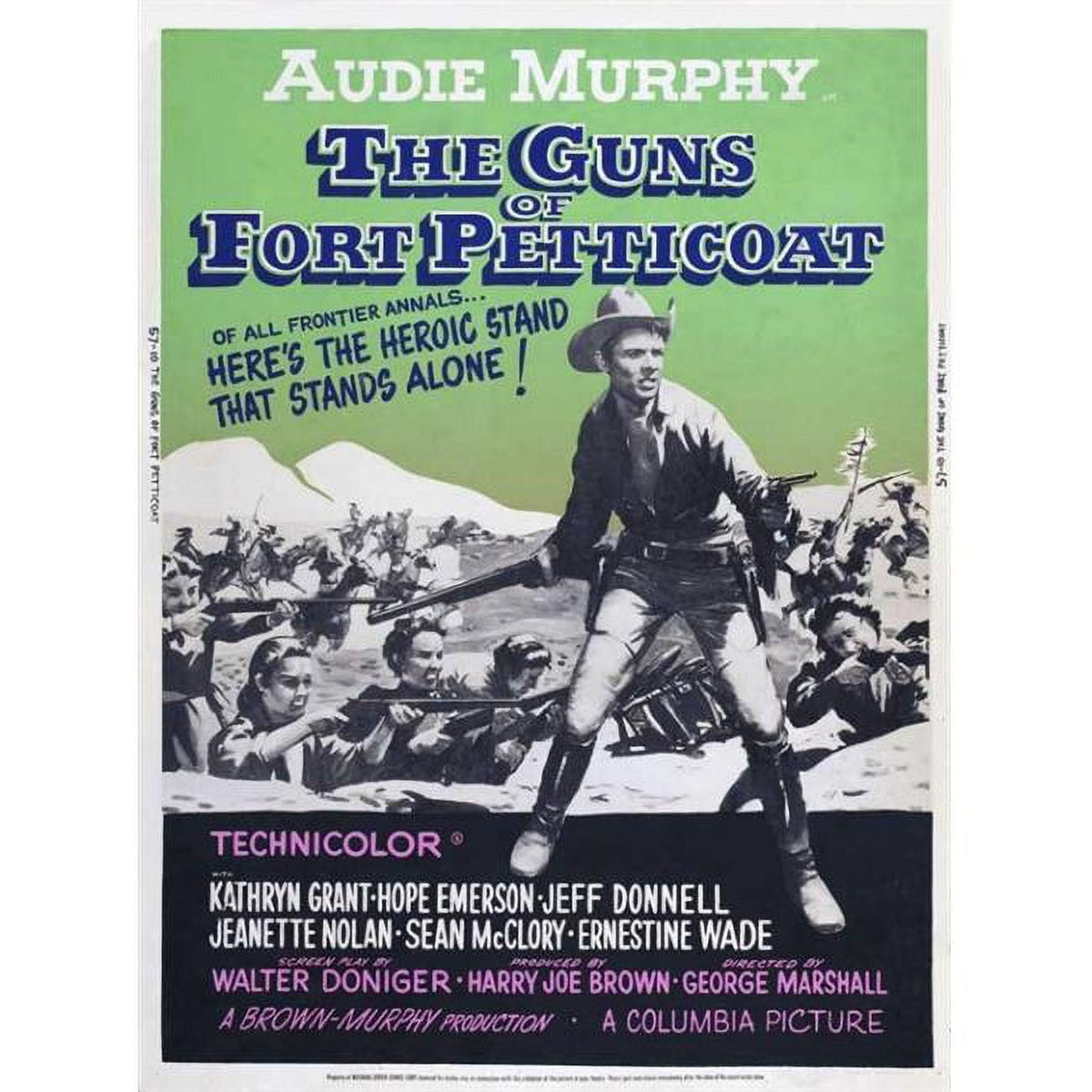 The Guns of Fort Petticoat movie poster print showcasing classic film artwork.