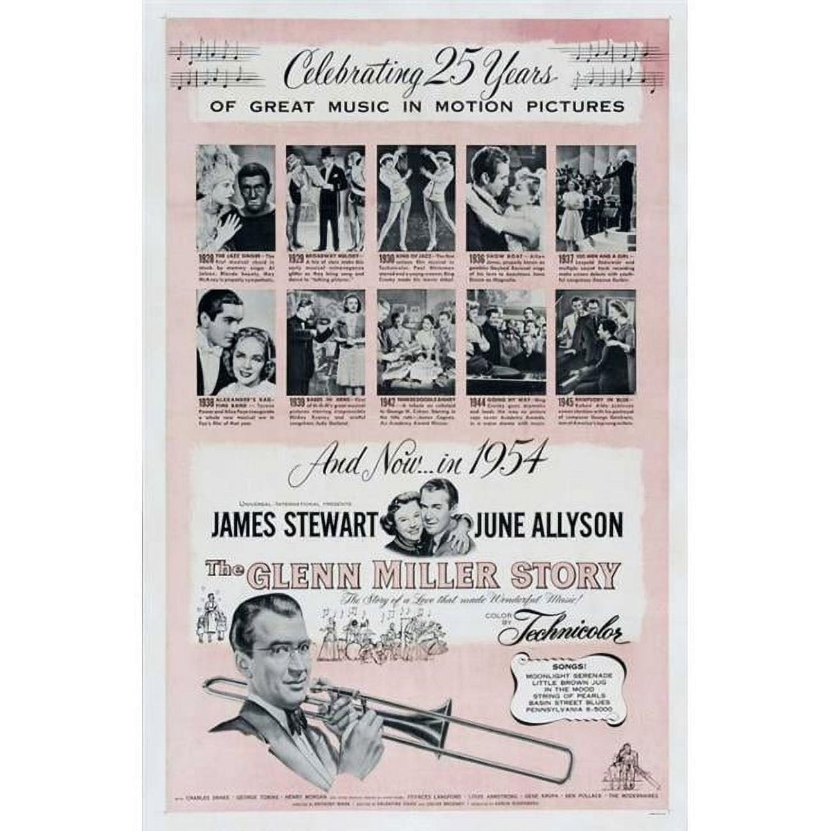 The Glenn Miller Story movie poster print - classic film artwork.