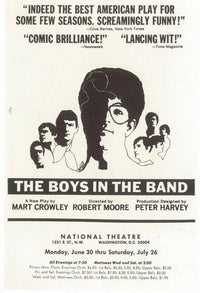 Boys In The Band movie poster 11x17 with Broadway theme.