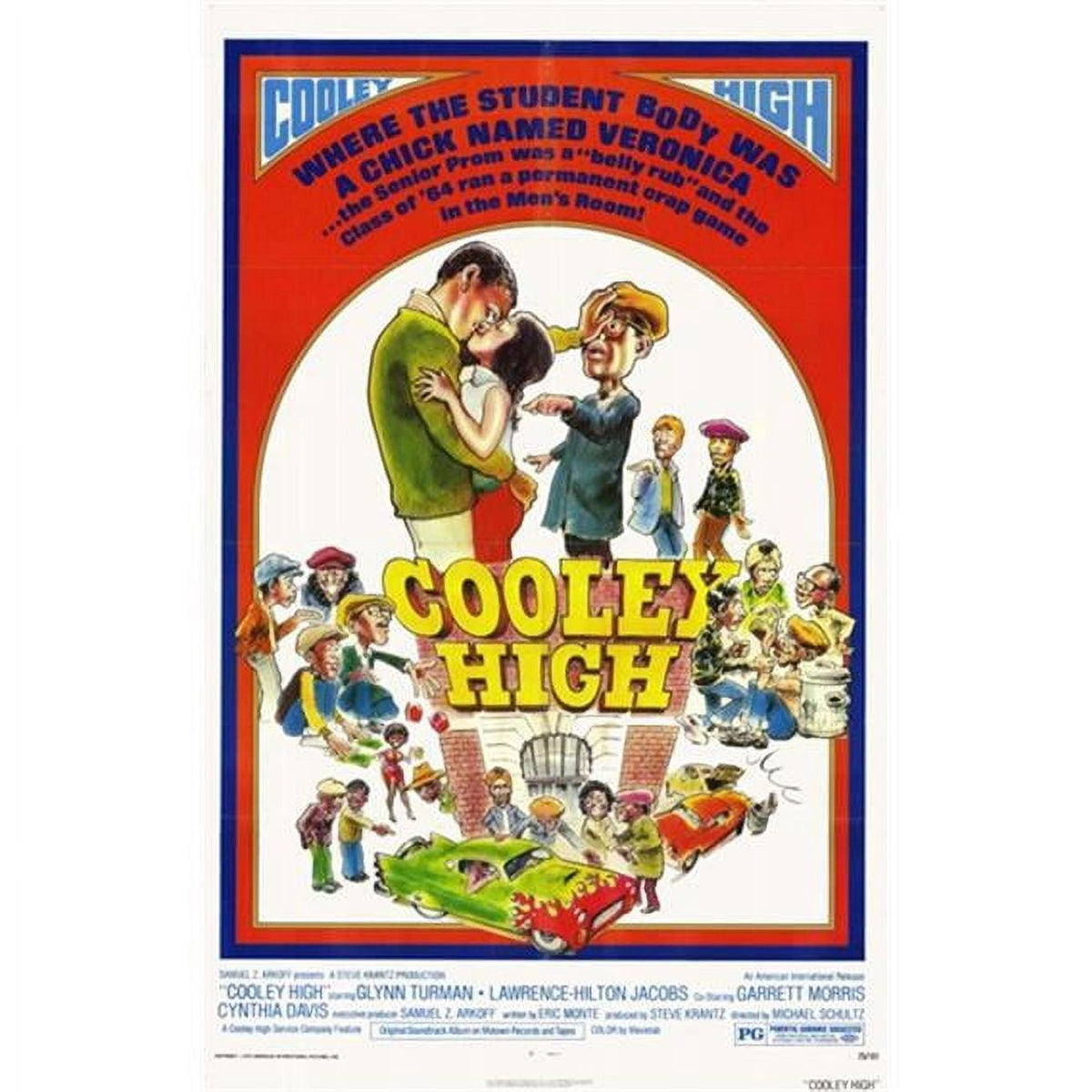 Cooley High Movie Poster 11x17 print showcasing 1970s nostalgia.