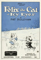 Icy Eyes movie masterprint poster featuring Peaches and Felix the Cat from 1927.
