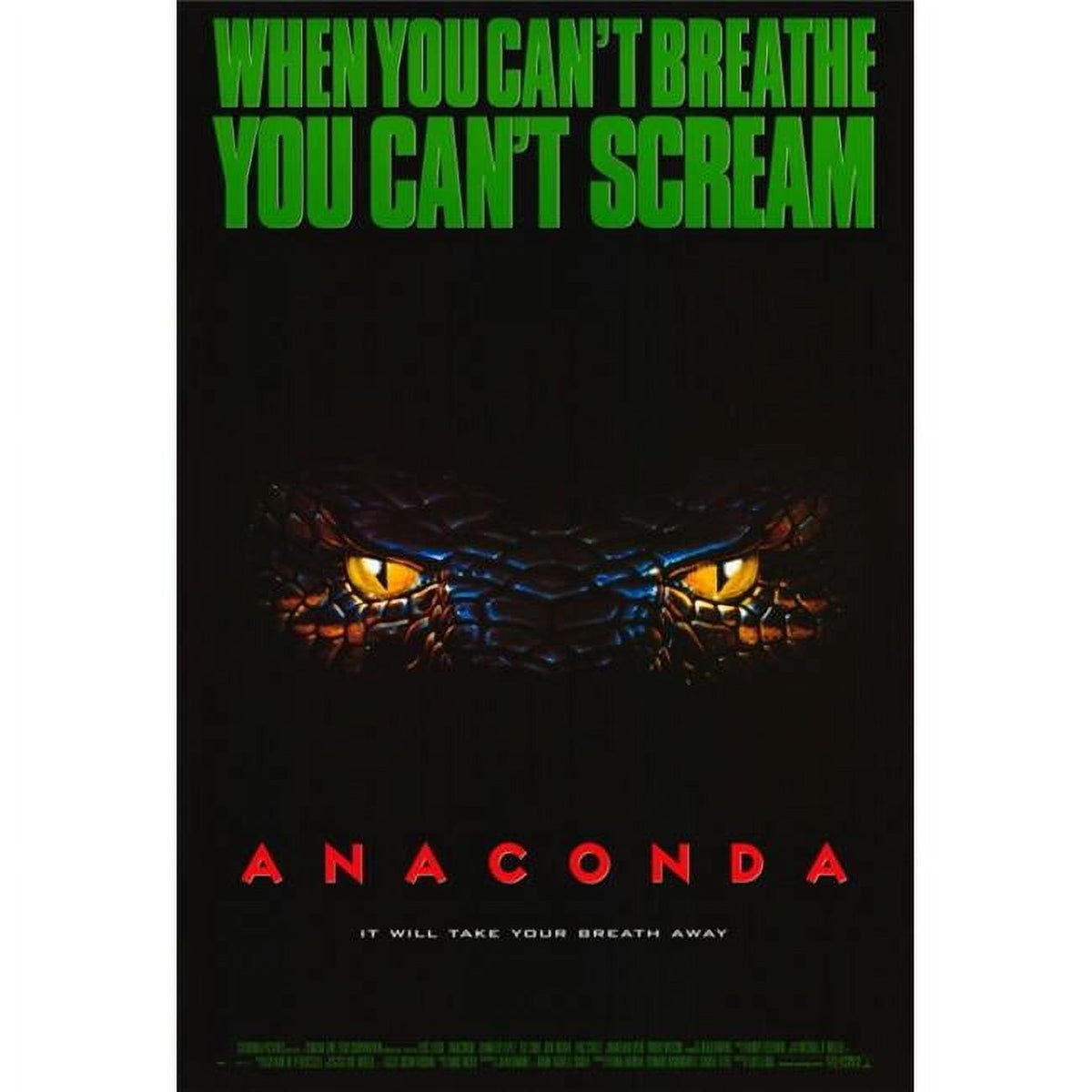 Anaconda Movie Poster Print - 27x40 size artwork