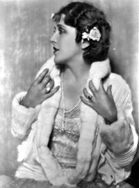 Ruth Roland portrait photo print wearing a fur coat.