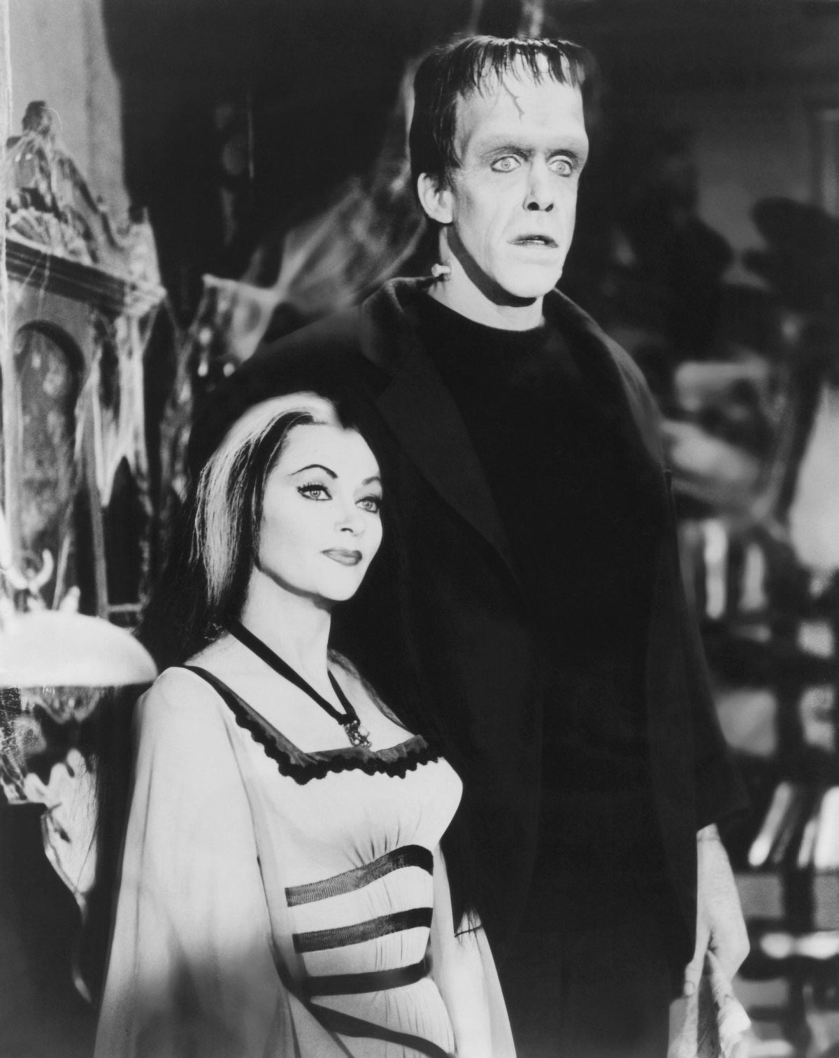 The Munsters Still Poster Print featuring classic television characters.