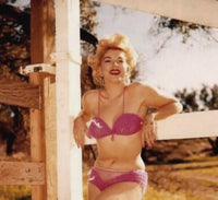Barbara Nichols Pink Bikini Photo Print - Vintage Photography