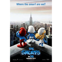 The Smurfs Movie Poster Print featuring beloved characters from the animated series.