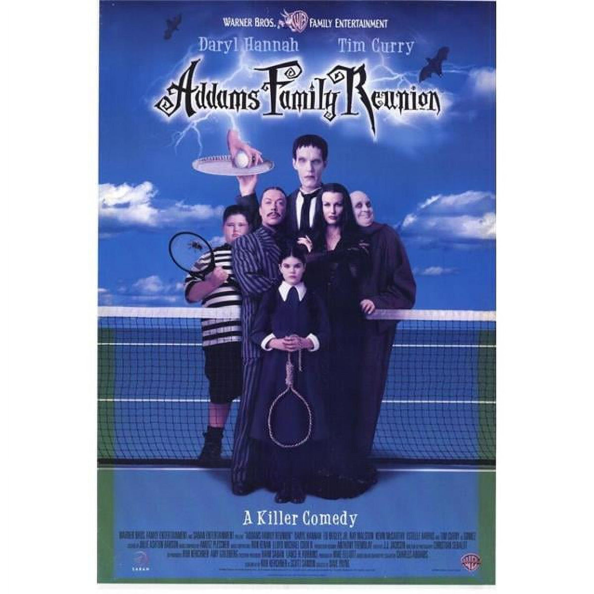 Addams Family Reunion movie poster print showing the quirky family characters.