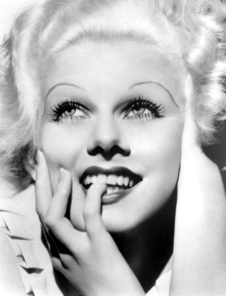 Vintage photo poster print of Jean Harlow from the early 1930s.