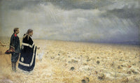 Defeated - Memorial Service Art Print by Vasily Vereshchagin, 1879