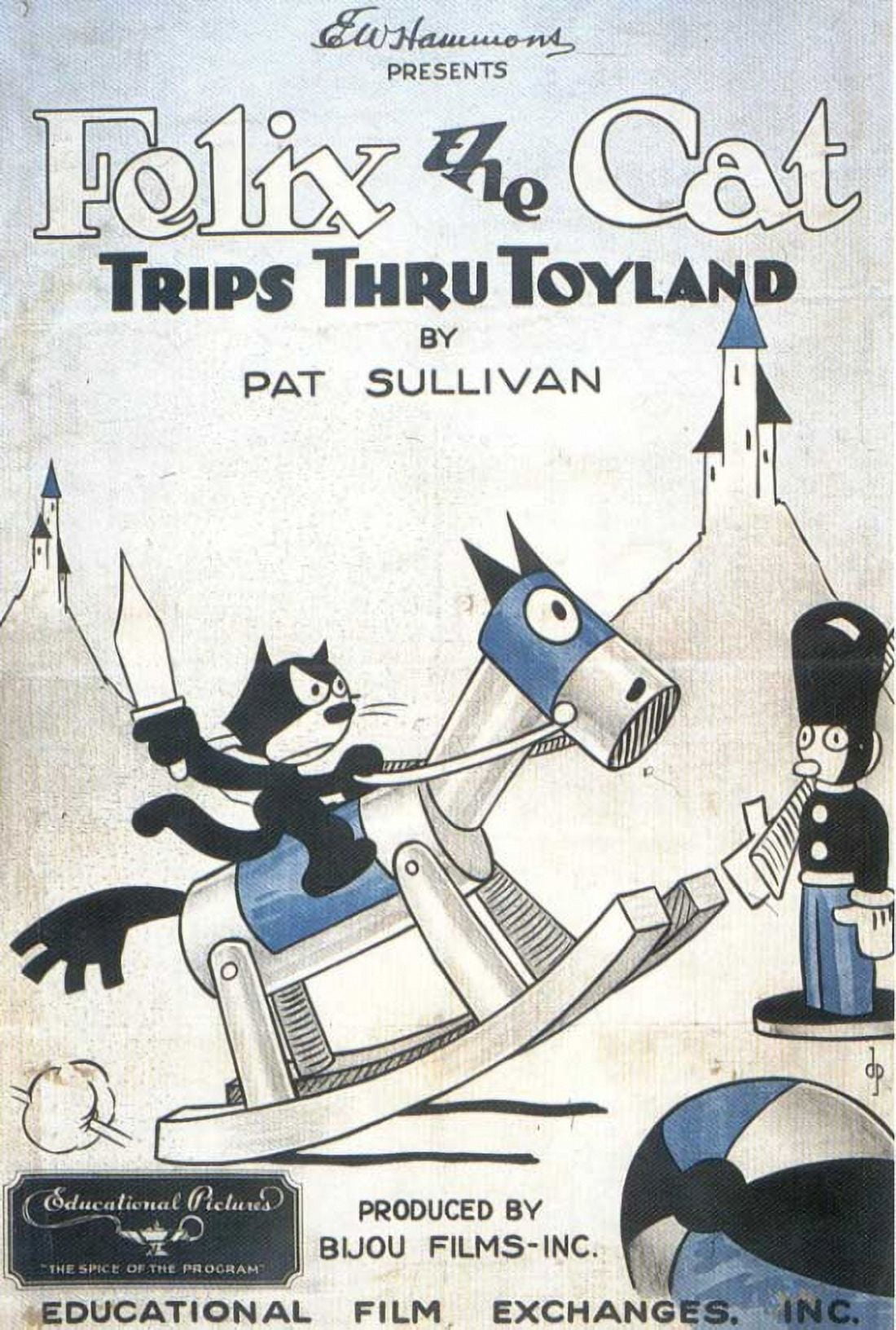 Felix the Cat Trips Thru Toyland Movie Poster 11x17