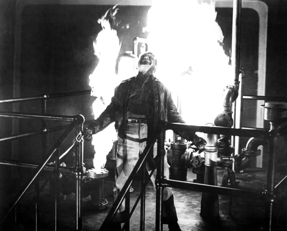 White Heat movie poster print featuring James Cagney, 1949.