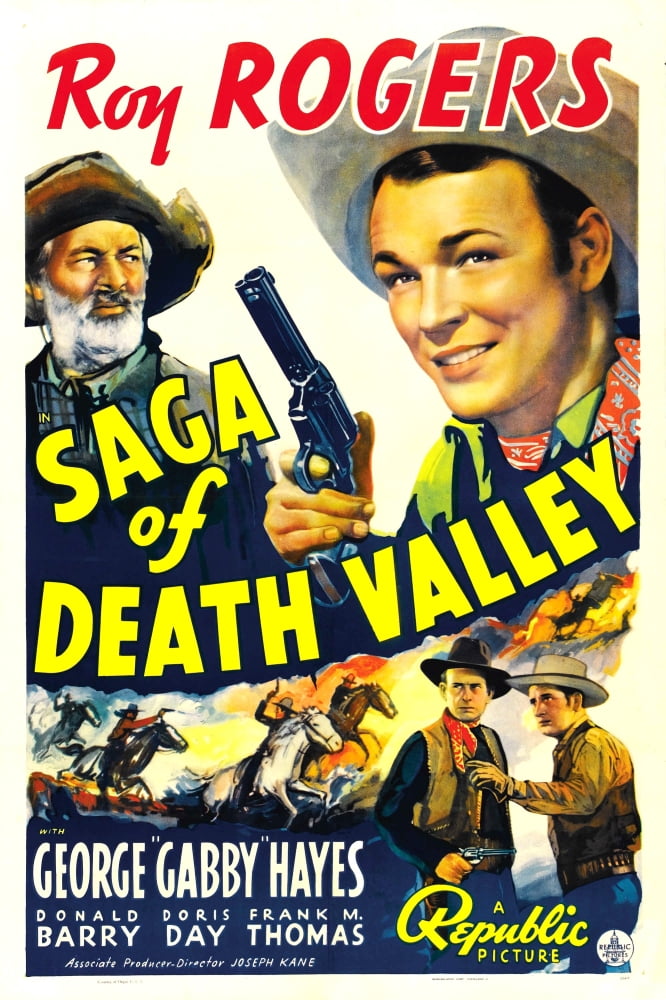 Saga of Death Valley Movie Masterprint Poster featuring Roy Rogers and George Gabby Hayes