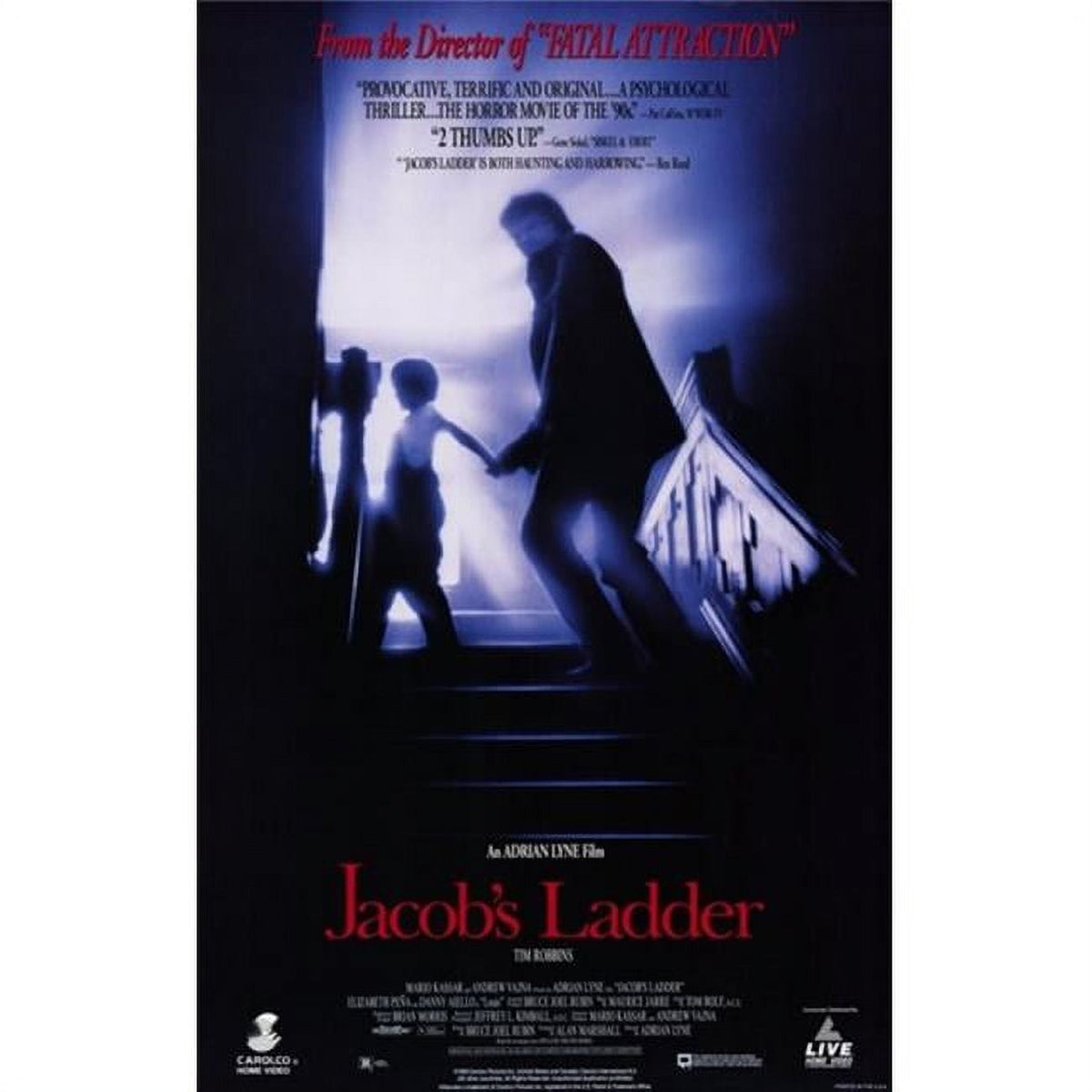 Jacobs Ladder Movie Poster 11x17 print featuring eerie imagery