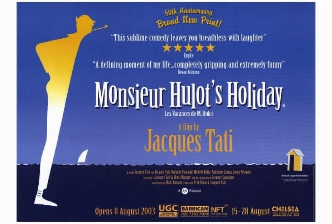 Monsieur Hulot's Holiday Movie Poster Print 27x40