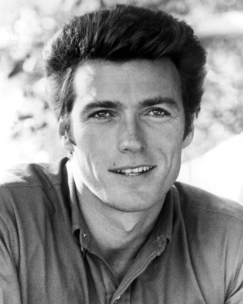 Clint Eastwood vintage photo print from 1962, available in multiple sizes.