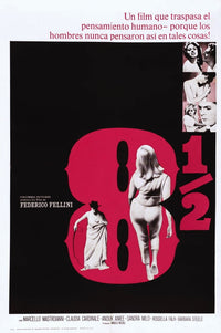 On Spanish Art Movie Masterprint Poster featuring Claudia Cardinale, Sandra Milo, Marcello Mastroianni