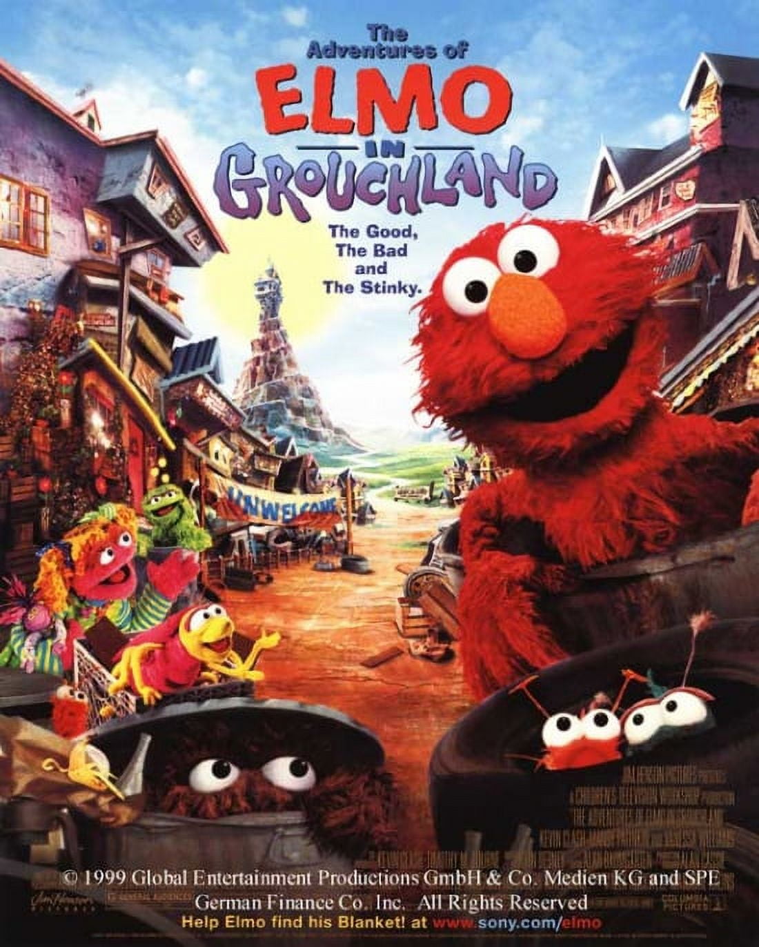 The Adventures of Elmo in Grouchland movie poster 11x17 inches.