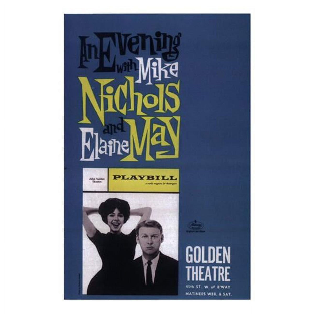 Evening with Mike Nichols and Elaine May Broadway Movie Poster 11x17