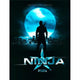 Ninja Movie Poster Print featuring dynamic martial arts action.