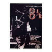 8 1/2 Movie Poster in 11x17 size, vibrant colors and classic design.