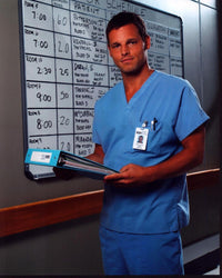 Justin Chambers Grey's Anatomy photo print - Alex Karev on set.