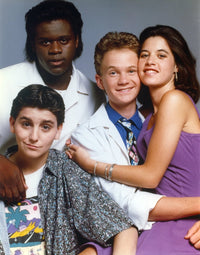 Doogie Howser Cast Portrait Photo Print showcasing the iconic characters