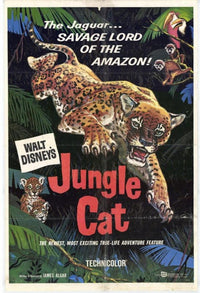 Jungle Cat Movie Poster - 11x17 print featuring a majestic jungle cat.