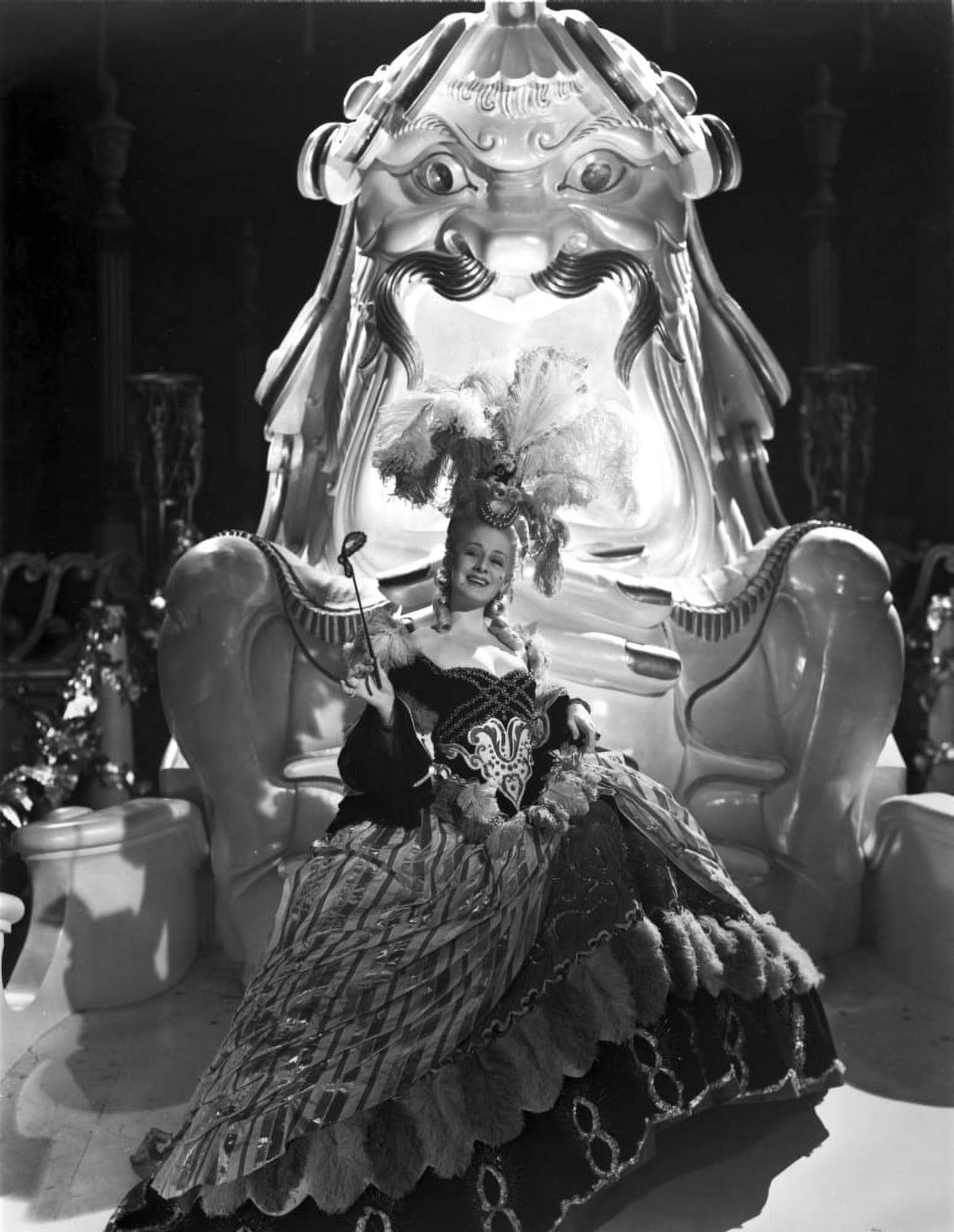 Norma Shearer reclining in a ball gown photo print.