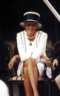 Princess Diana sitting portrait photo print, available in multiple sizes.