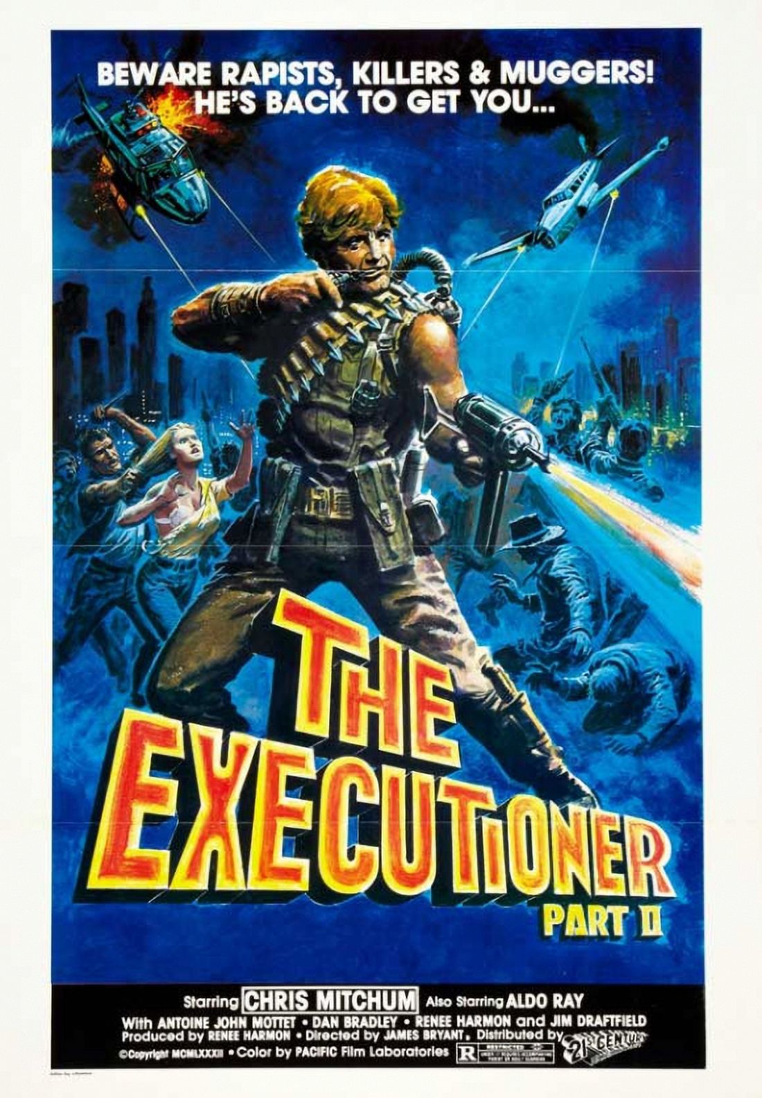 The Executioner Part II Movie Poster 11x17 - vibrant action cinema artwork.