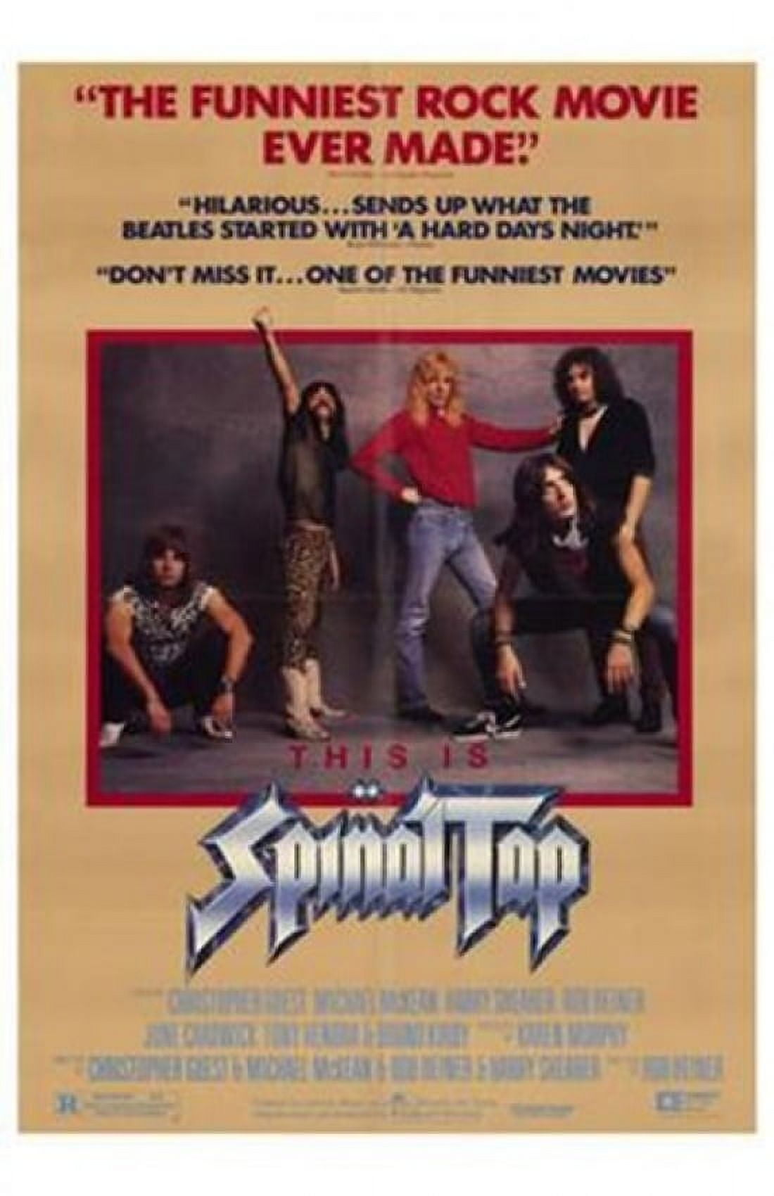 This is Spinal Tap movie poster 11x17 print featuring classic rock comedy.
