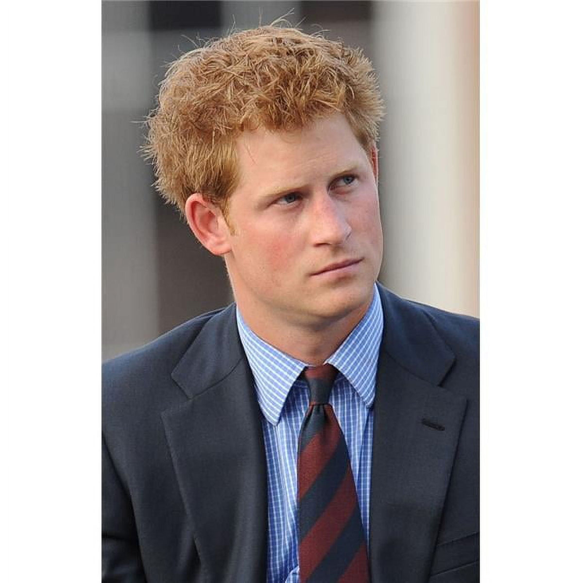Prince Harry addressing British and American veterans organizations print.
