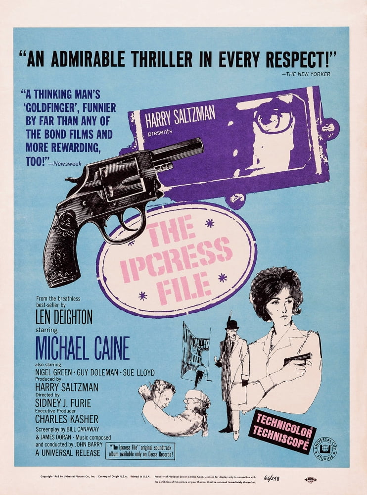 The Ipcress File Movie Masterprint Poster Print - classic spy film poster
