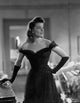 Katharine Hepburn in a classic black gown black and white photo print