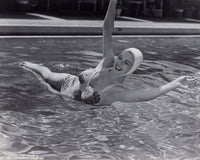Carole Landis Swimming in Pool Photo Print - Vintage Glamour