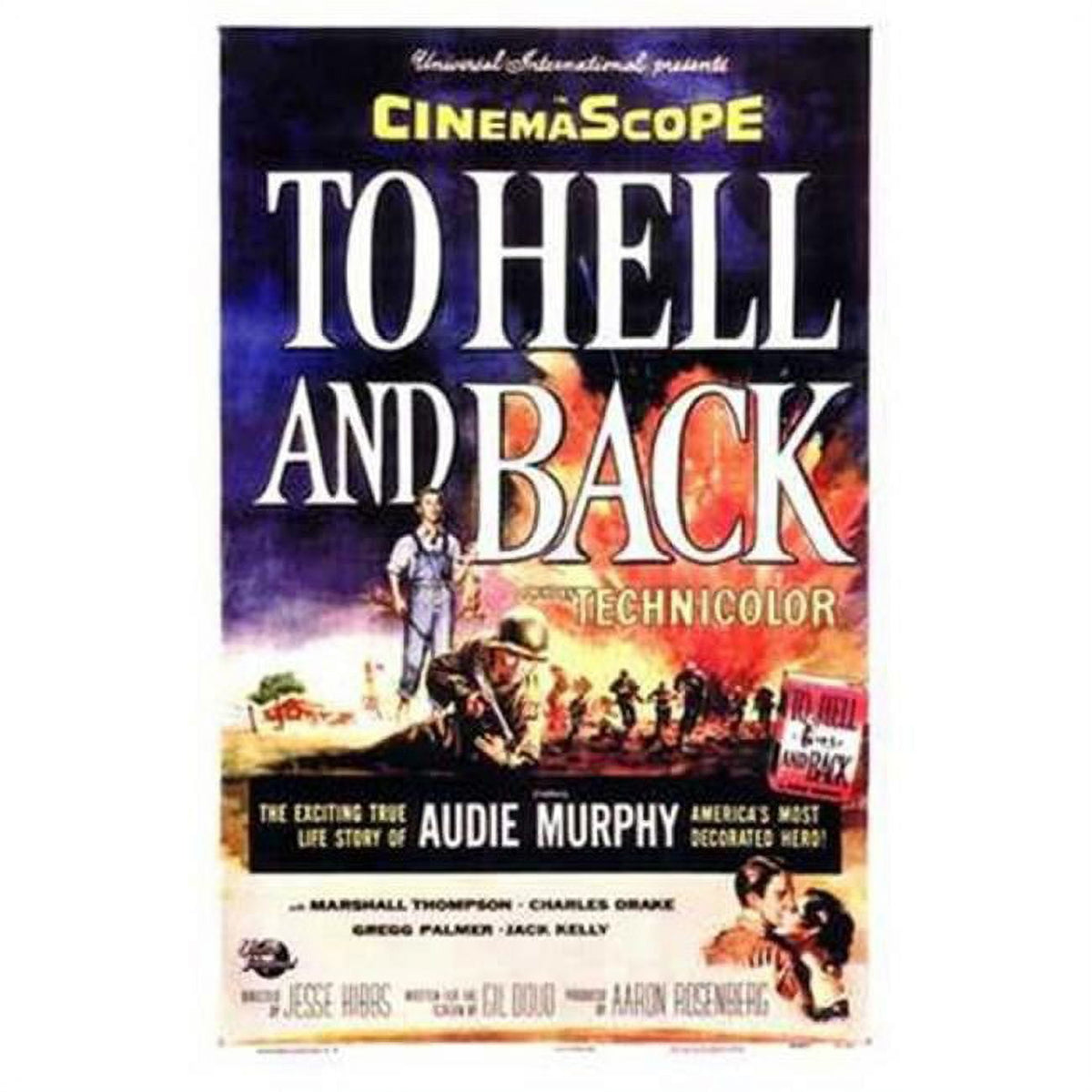 To Hell and Back Movie Poster 11x17 Print