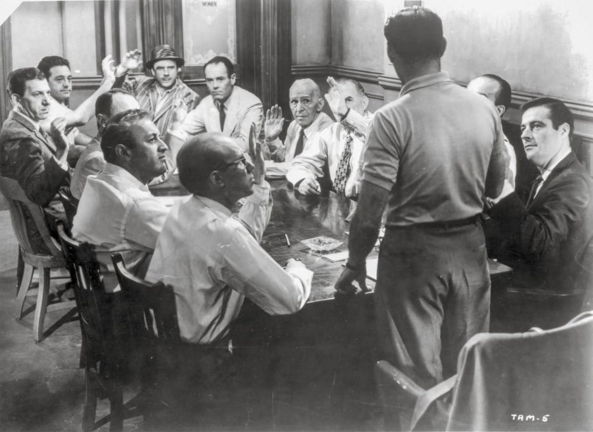 Twelve Angry Men Conference Room Scene Photo Print - iconic film moment