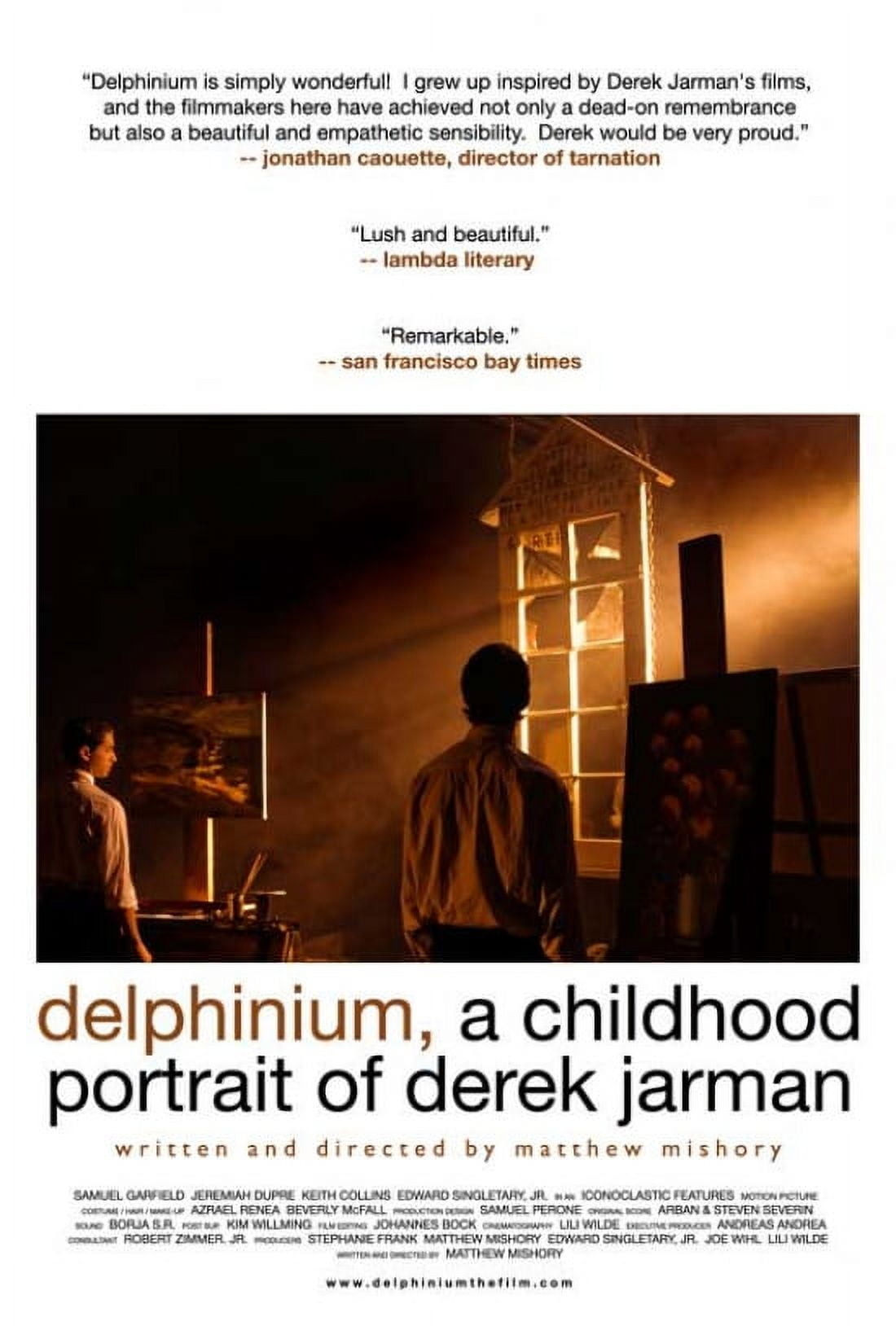 Delphinium A Childhood Portrait of Derek Jarman Movie Poster 11x17