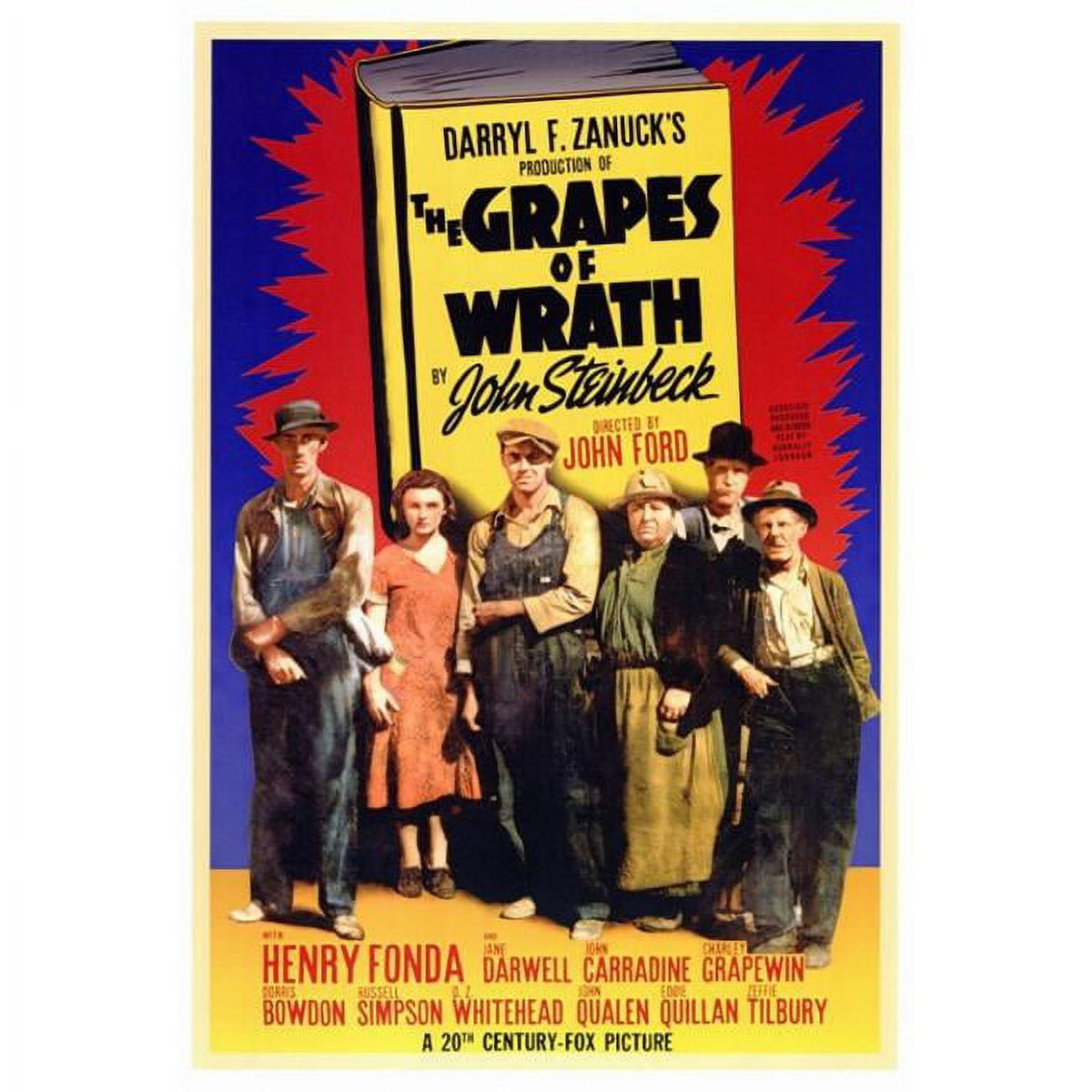 The Grapes of Wrath Movie Poster Print - 27x40 inches