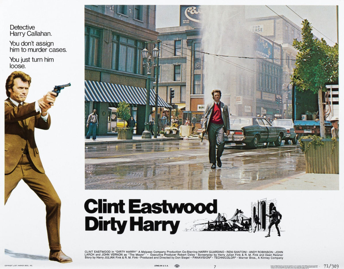 Dirty Harry Movie Poster Print - Classic Film Artwork