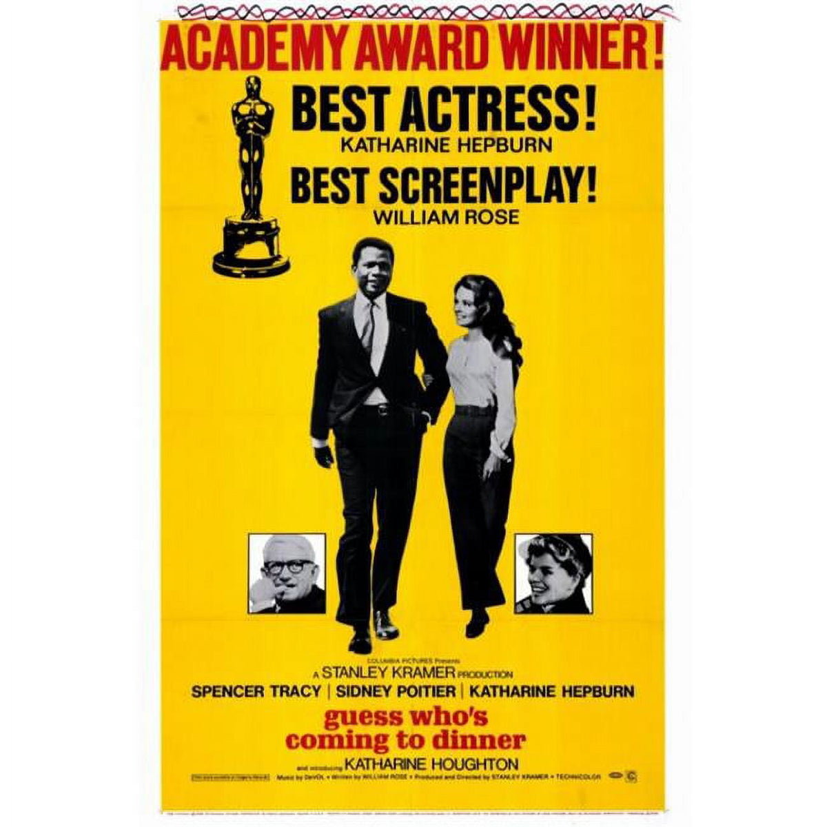 Guess Who's Coming to Dinner Movie Poster Print - 27x40 inches