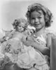 Shirley Temple portrait with Italian doll poster print
