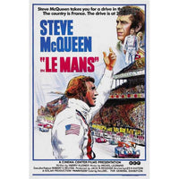 Le Mans Movie Poster Print showcasing classic racing artwork.