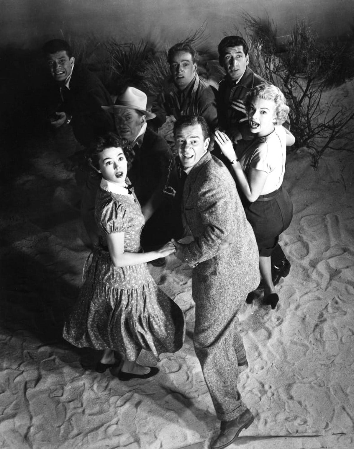 It Came From Outer Space movie photo print featuring classic sci-fi elements.