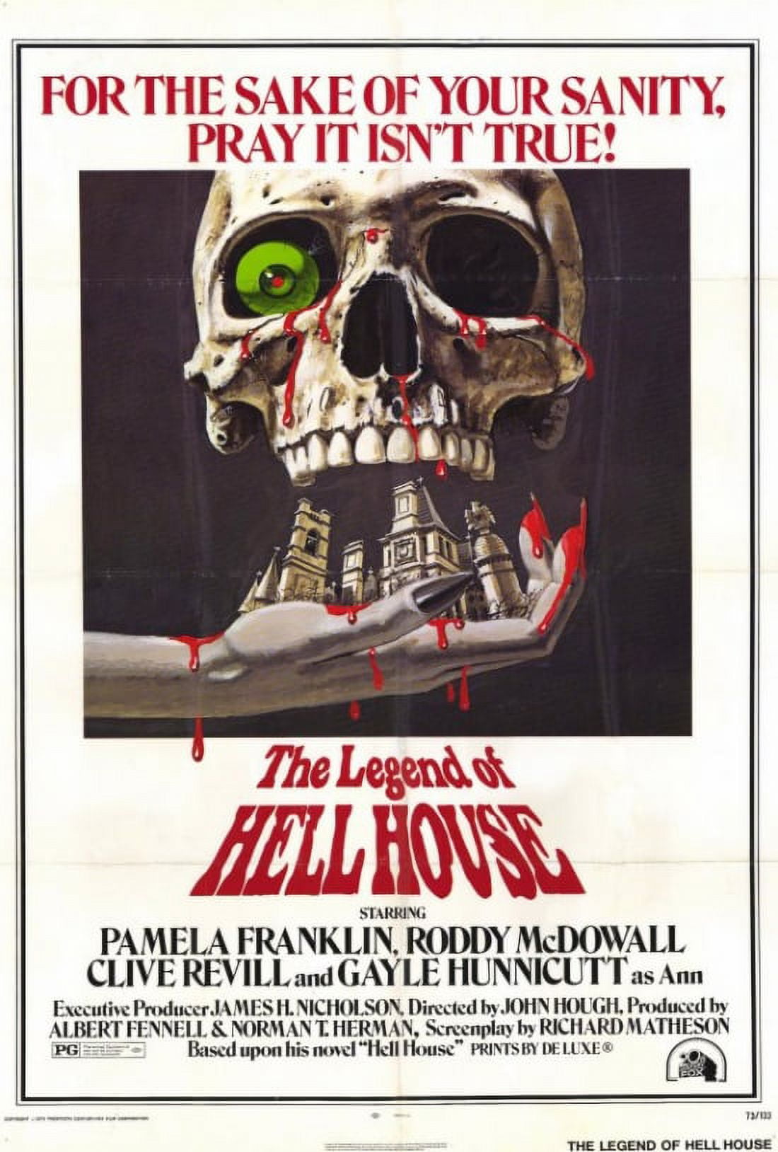 The Legend of Hell House Movie Poster Print - 27x40