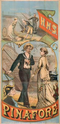H.M.S. Pinafore 1879 Poster Print - Classic Theatre Artwork