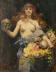 The Flower Vendor 1882 art print by Victor Emile Prouvé, vibrant and detailed poster.