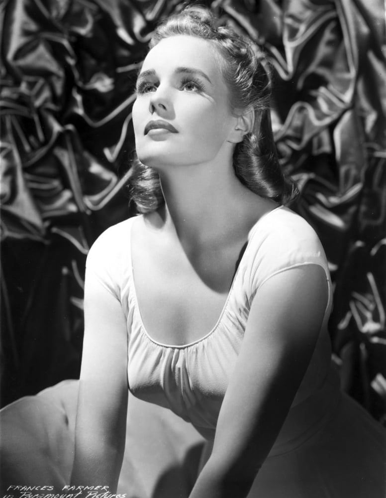 Frances Farmer Looking Up Portrait Photo Print