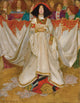 Queen of Hearts poster print by Byam Shaw, 1896 art piece.
