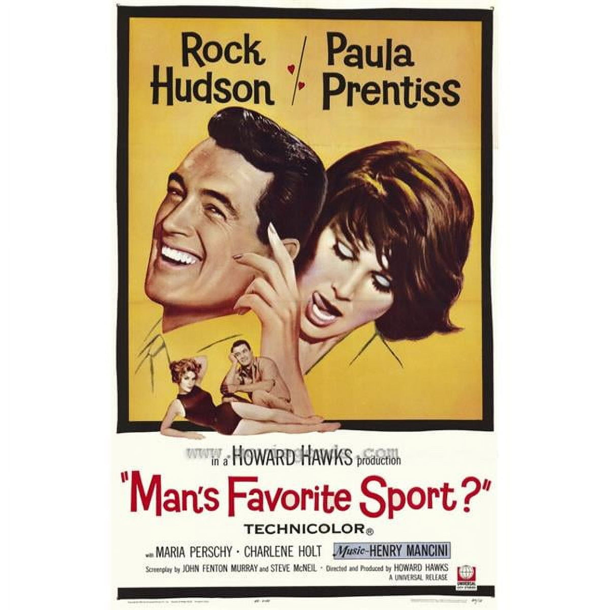 Man's Favorite Sport? movie poster print in 27x40 size.
